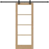 vidaXL klizna vrata s hardverskim setom 78x202 cm čvrsta borovina | shoptok.hr