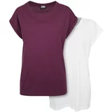 UC Ladies Women's T-shirtUrban Classics - 2 packs white/cherry