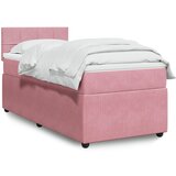 vidaXL spring krevet s madracem ružičasti 90x200 cm baršunasti | shoptok.hr