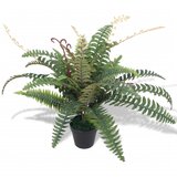 vidaXL Umetna rastlina praprot v loncu 60 cm zelene barve Cene