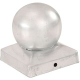 vidaXL Pokrovčki za stebričke 6 kosov krogla pocinkana kovina 91x91 mm | Shoptok.si