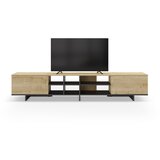 Marckeric TV omarica v hrastovem dekorju v naravni barvi 230x44 cm Cequoia – | Shoptok.si