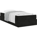  Okvir kreveta s madracem 2 pcs Crna Baršun | shoptok.hr