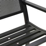 vidaXL Vrtna klupa 119 cm crna čelična | shoptok.hr