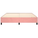  Okvir za krevet s oprugom ružičasti 180x200 cm baršunasti | shoptok.hr