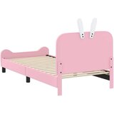  Otroški posteljni okvir z vznožjem Roza 90 x 190 cm PU, (5000104567) | Shoptok.si