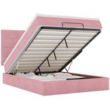 Maison Chic Otomanska Posteljni okvir - Dvoposteljna postelja - Zakonska postelja z vzmetnicami roza 140x190cm žamet-J144, (21770096) | Shoptok.si