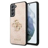 Guess gUHCS21FE4GMGPI silikonski ovitek za samsung galaxy S21 fe G990 - roza z zlatim logom Cene