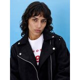 Sinsay Biker jakna od imitacije brušene kože s ukrasnim zakovicama | shoptok.hr