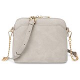 Vuch Crossbody torba Mini Fossy Suede Creme, 17 x 20 cm Slike