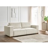 Bobochic Paris Bež raztegljiva/s prostorom za shranjevanje sedežna garnitura iz rebrastega žameta 244 cm Chelsea – | Shoptok.si