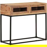  Konzolna mizica 90x35x76 cm trden akacijev les | Shoptok.si