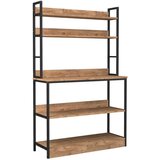 MID.YOU Kuhinjski Regal Insasi, Barva Hrasta, Črna | Shoptok.si