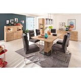 Livetastic VITRINA, furnirano, masivno hrastova prečka barve hrasta | Shoptok.si