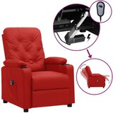 Električni naslanjač vinsko rdeče umetno usnje, (20927667) | Shoptok.si