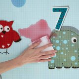 Petite&Mars Dvostrana podloga za igru Joy Max, Giraffe&Sea 180x150 cm | shoptok.hr