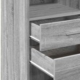  Visoka komoda siva boja hrasta 40x42,5x124 cm konstruirano drvo | Eponuda.com