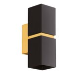 Eglo Passa zidna/2, led, gu10, 2x3,3w, zlatna/crna | shoptok.hr