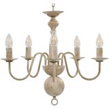 Luster antikni bijeli 5 žarulja E14 | Eponuda.com