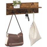  Vješalica za kapute na zidu Dimljeni hrast 60 x 10,5 x 18 cm | shoptok.hr