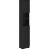  Kopalniška omarica črna 32x25,5x190 cm iverna plošča, (20580203) | Shoptok.si