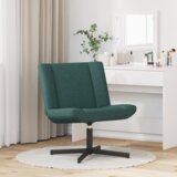  Vrtljiv stol Temno zelena 63 x 75 x 76 cm blago, (5000288967) | Shoptok.si
