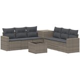  Set sofe 8 kom. Siva i tamno siva Poli Rattan i čelik | shoptok.hr