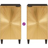 vidaXL Pomoćni ormarić s pohranom Crna i zlatna 80 x 33.5 x 75 cm | shoptok.hr