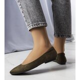Gemre Green eco-suede ballet flats Jules | Shoptok.si