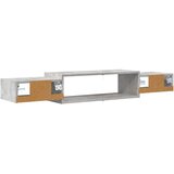 TV ormar za montažu na zid Zidna montaža Betonska siva - Betonska siva 140 cm | shoptok.hr