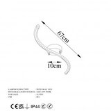 Opviq Črna LED stropna svetilka 10x67 cm Yilan – | Shoptok.si