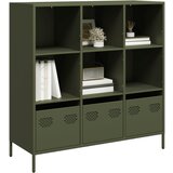 vidaXL Visoka omara olivno zelena 101,5x39x103,5 cm jeklo Cene