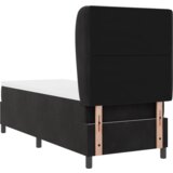 Box Spring Krevet s Madracem Crni 80x200 cm Baršun | shoptok.hr