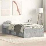  Okvir kreveta siva boja betona 90 x 200 cm | shoptok.hr