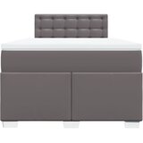  s oprugama i madracem sivi 120x190 cm od umjetne kože | shoptok.hr