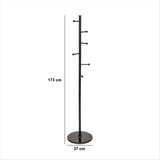 5five Stalak za kapute TIGE 173x37 cm crni | Eponuda.com