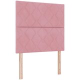  LED okvir za krevet s madracem Ružičasta 90 x 200 cm Baršun | shoptok.hr