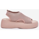 Boto Beige Platform Sandals for Women Kavira | Shoptok.si
