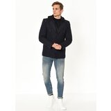 Dewberry K7532 MEN'S COAT-PATTERNED INDIGO | shoptok.hr