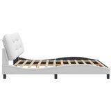  Okvir za krevet s uzglavljem bijeli 200x200 cm od umjetne kože | shoptok.hr