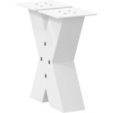  Noge za klub stolić u obliku slova X, 2 kom, bijele, 30 x (30-31) cm, čelik | Eponuda.ba