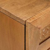 vidaXL Nočna omarica Svetlo rjava 50 x 33 x 60 cm trden mangov les | Shoptok.si