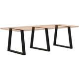  Noge za blagovaonski stol V-oblik 3 kom Crne 80 x (72-73,3) cm Čelik | shoptok.hr