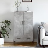 vidaXL Visoka komoda boja betona 69 5 x 31 x 115 cm konstruirano drvo Cijene