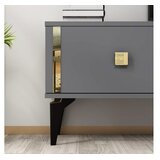 Hanah home TV komoda Doruk, 150x44,6x29,6 cm, antracit-zlatna boja | Eponuda.ba