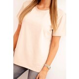 Polski Women's cotton blouse in a classic cut beige | Shoptok.si