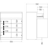 Tvilum Komoda u dekoru hrasta u prirodnoj boji 80x100x40 cm Naia – | shoptok.hr