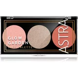 Astra Make-up Palette Glow Garden paleta osvetljevalcev odtenek Unconvential Sakura 7,5 g