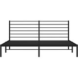  Metalni okvir za krevet s uzglavljem crni 193x203 cm | shoptok.hr