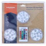 Grundig SET 3x LED RGBW prigušiva svetla LED/3W/3xAAA IP65 + daljinski upravljač | Eponuda.com